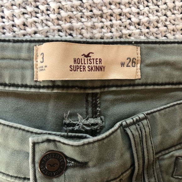 Hollister Super Skinny Green Pants (W26/3) - Picture 5 of 6
